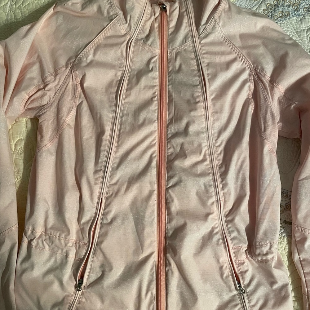 Lululemon jacket, size 6, light pink